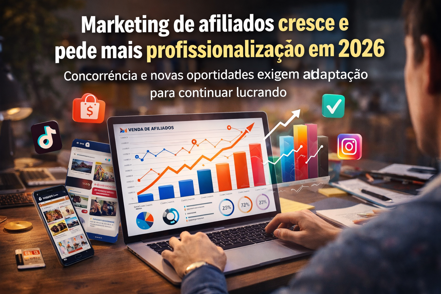 Marketing de afiliados cresce e exige mais profissionalização em 2026